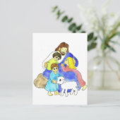 Jesus und Kinder Postkarte (Stehend Vorderseite)