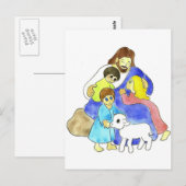 Jesus und Kinder Postkarte (Vorne/Hinten)