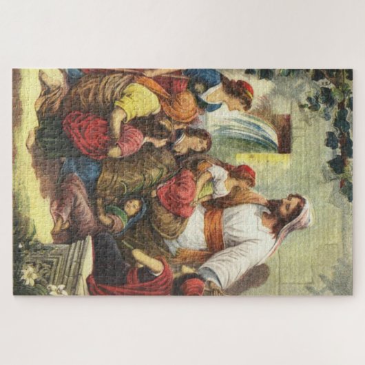 Jesus und Kinder Puzzle (Horizontal)