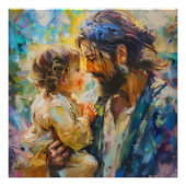 Jesus- und Kinderausdruck Fotodruck (Vorne)