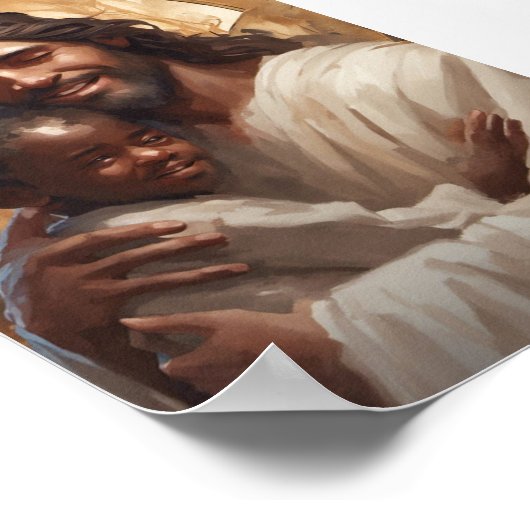 Jesus- und Kinderplakate Poster (Ecke)