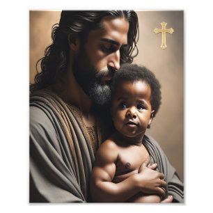 Jesus- und Kinderposter Fotodruck