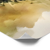 Jesus und kleiner Junge unterhalten sich im Feld D Poster (Ecke)