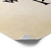 Jesus und Kreuz mit der Schrift Poster (Ecke)