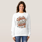 Jesus und Kürbissaison. Erntedankfest Sweatshirt (Vorne ganz)