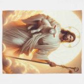 JESUS und LAMB 2 Fleecedecke (Vorderseite (Horizontal))