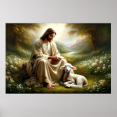 Jesus und Lamb Poster (Vorne)