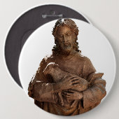 Jesus und Lamm Button (Vorne & Hinten)