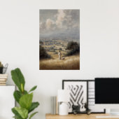 Jesus und Lamm Verlorene Schafe Jesus verlässt 99 Poster (Heimbüro)