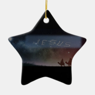 Jesus und Magi-Ornament Keramik Ornament