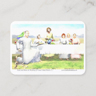 Jesus und Maria bei der Hochzeit von Kana Telefonnummerkarte