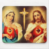 Jesus und Maria heiligen Herz Mousepad (Vorne)