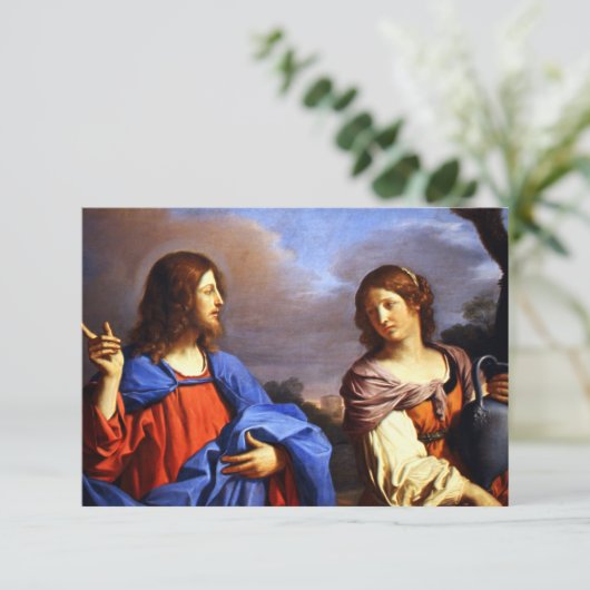 Jesus und Mary Magdalene Dankeskarte (Stehend Vorderseite)