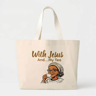 Jesus und mein Tee Jumbo Stoffbeutel