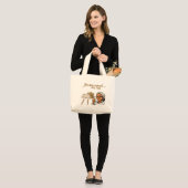 Jesus und mein Tee Jumbo Stoffbeutel (Vorderseite (Model))
