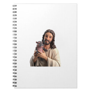 Jesus und Moo Deng_ Ein einzigartiger Einfall in d Notizblock