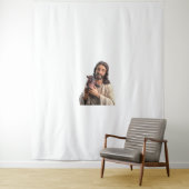 Jesus und Moo Deng_ Ein einzigartiger Einfall in d Wandteppich (Beispiel)