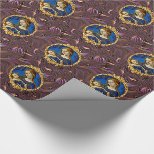 Jesus und Mutter Mary Weihnachtsfeiertag Muster Geschenkpapier