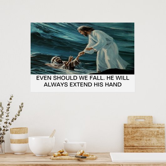 Jesus und Peter Poster (Küche)