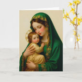 Jesus und seine Mutter geklappte Grußkarte Karte (Gelbe Blume)