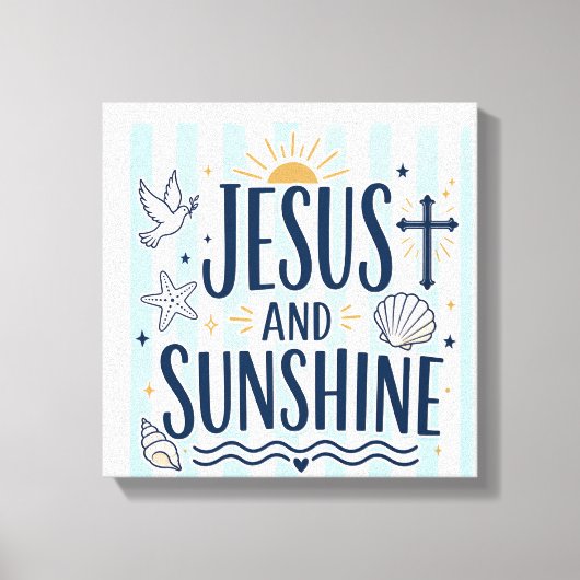 Jesus und Sonnenschein Leinwand (Vorderseite)