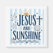 Jesus und Sonnenschein-Magnet