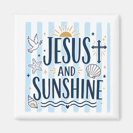 Jesus und Sonnenschein-Magnet Magnet