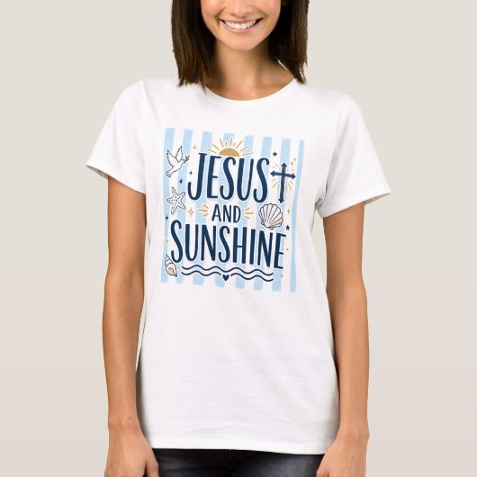 Jesus und Sonnenschein T-Shirt (Vorderseite)