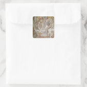 Jesus und St Peter Quadratischer Aufkleber (Tasche)
