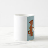 Jesus und Teufel, die Kaffee-Pixel-Kunst-Tasse Kaffeetasse (Mittel)