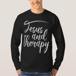 Jesus und Therapie religiöser Christlicher Spaß T-Shirt