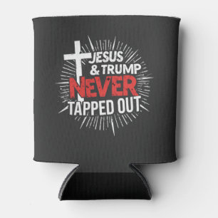 Jesus und Trump haben nie Gestochen Dosenkühler