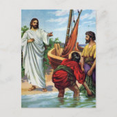 Jesus und vier Fischer Postkarte (Vorderseite)