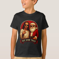Jesus und Weihnachtsmann Wir sahen dieses lustige