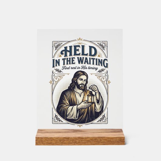 Jesus Unfruchtbarkeit Versuch Schwanger zu Werden  Acrylschild (Vorderseite)