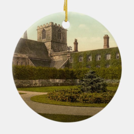 Jesus-Uni, Cambridge, England Keramik Ornament (Hinten)