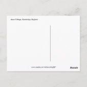 Jesus Uni, Cambridge, England Postkarte (Rückseite)