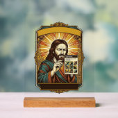 Jesus unscharfe Treppe Captcha-Test Tech-Sicherhei Acrylschild (Neutral)