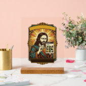 Jesus unscharfe Treppe Captcha-Test Tech-Sicherhei Acrylschild (Hochzeit)