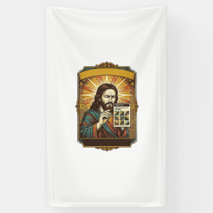 Jesus unscharfe Treppe Captcha-Test Tech-Sicherhei Banner