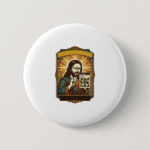 Jesus unscharfe Treppe Captcha-Test Tech-Sicherhei Button