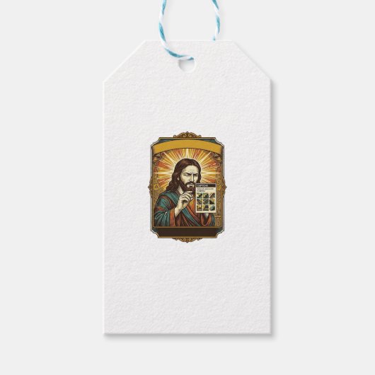 Jesus unscharfe Treppe Captcha-Test Tech-Sicherhei Geschenkanhänger (Vorderseite)