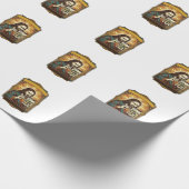 Jesus unscharfe Treppe Captcha-Test Tech-Sicherhei Geschenkpapier (Ecke)