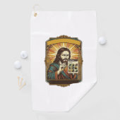 Jesus unscharfe Treppe Captcha-Test Tech-Sicherhei Golfhandtuch (Insitu)