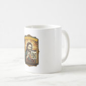 Jesus unscharfe Treppe Captcha-Test Tech-Sicherhei Kaffeetasse (VorderseiteRechts)