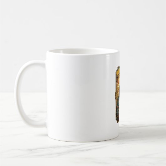 Jesus unscharfe Treppe Captcha-Test Tech-Sicherhei Kaffeetasse (Links)