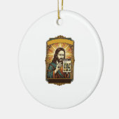 Jesus unscharfe Treppe Captcha-Test Tech-Sicherhei Keramik Ornament (Links)