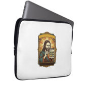 Jesus unscharfe Treppe Captcha-Test Tech-Sicherhei Laptopschutzhülle (Vorne Rechts)