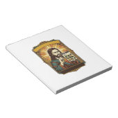 Jesus unscharfe Treppe Captcha-Test Tech-Sicherhei Notizblock (angewinkelt)