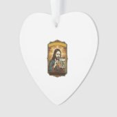 Jesus unscharfe Treppe Captcha-Test Tech-Sicherhei Ornament (Vorderseite)